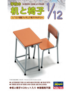 Hasegawa 1/12 FA01 School Desk & Chair