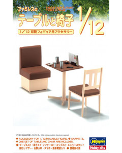 Hasegawa 1/12 FA07 Family Restaurant Table & Chair