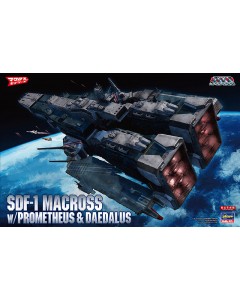 Hasegawa 1/4000 SDF-1 Macross w/ Prometheus & Daedalus