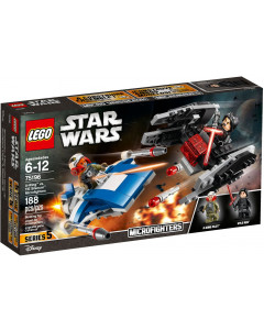 LEGO 75196 A-Wing vs TIE Silencer Microfighters